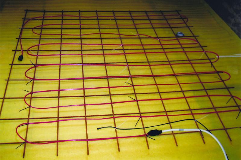 Elektrische Akumulationsbodenheizung